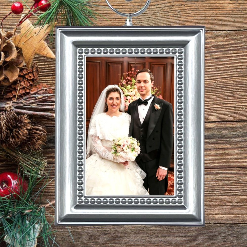 The Big Bang Theory Sheldon Cooper & Amy Farrah Fowler Custom Christmas Ornament